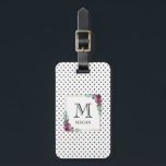 Aangepaste waterverf florale bagagelabel<br><div class="desc">Een schattig bagagelabel maakt het makkelijker om je tas te vinden! Dit is speciaal ontworpen voor elegante meisjes.</div>