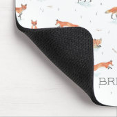 Aangepaste Waterverf Fox Muismat (Hoek)