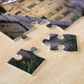 Aangepaste waterverf Frankrijk Loire Vallei Retro Legpuzzel (Zijkant)