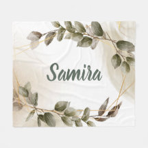 Aangepaste waterverf groene en gouden aangepaste n