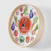 Aangepaste Waterverf groenten keuken (Hoek)