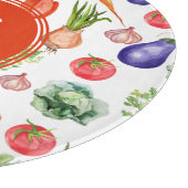 Aangepaste Waterverf groenten keuken Snijplank (Hoek)