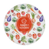 Aangepaste Waterverf groenten keuken Snijplank (Voorkant)