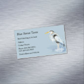 Aangepaste Waterverf - Grote blauwe hond Magnetisch Visitekaartje (Voorbeeld)