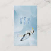 Aangepaste Waterverf - Grote blauwe hond Visitekaartje (Achterkant)