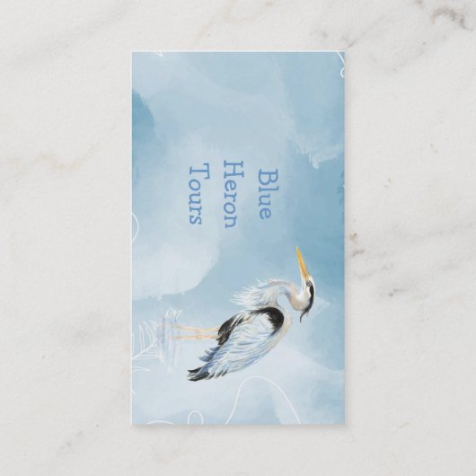 Aangepaste Waterverf - Grote blauwe hond Visitekaartje (Achterkant)