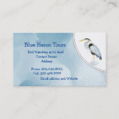 Aangepaste Waterverf - Grote blauwe hond Visitekaartje (Voorkant)