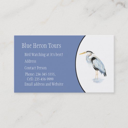 Aangepaste Waterverf - Grote blauwe hond Visitekaartje (Voorkant)