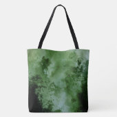Aangepaste waterverf grunge zwarte hoeken textuur tote bag (Achterkant)