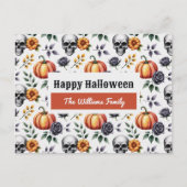 Aangepaste Waterverf Halloween Briefkaart (Voorkant)