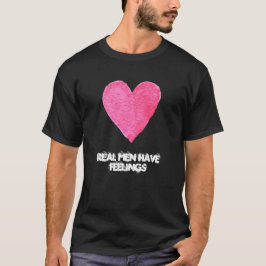 Aangepaste Waterverf Hart met Quote T-shirt