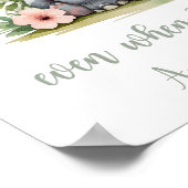 Aangepaste Waterverf Hippo Girl Safari Nursery Poster (Hoek)