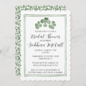 Aangepaste waterverf Keltische klaver Schamrock Ie Kaart (Voorkant / Achterkant)