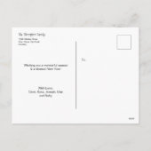 Aangepaste waterverf, kerstnieuwsbrief, foto feestdagenkaart (Achterkant)