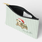Aangepaste waterverf Kerstschildpad Sinterklaashoe Etui (Open)