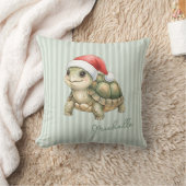 Aangepaste waterverf Kerstschildpad Sinterklaashoe Kussen (Deken)