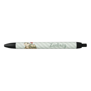 Aangepaste waterverf Kerstschildpad Sinterklaashoe Zwarte Inkt Pen