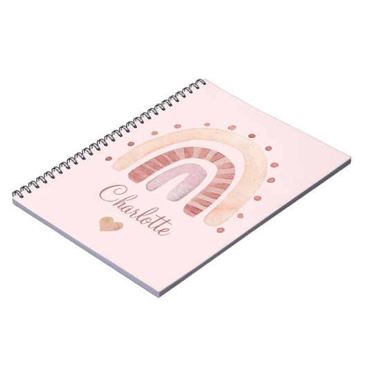 Aangepaste Waterverf Kind Notitieboek (Linkerzijde)