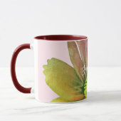 Aangepaste waterverf Kleurrijke wilde bloem pastel Mok (Links)