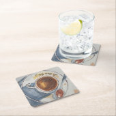 Aangepaste Waterverf Koffiedocument Onderzetter (Insitu)