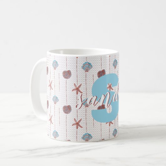 Aangepaste Waterverf Koffiemok (Voorkant links)