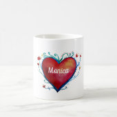 Aangepaste waterverf koffiemok (Center)