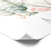 Aangepaste Waterverf Konijn Woodland Animal Nurser Poster (Hoek)