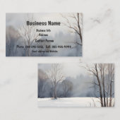 Aangepaste Waterverf Landschap Schilderachtig Bome Visitekaartje (Voorkant / Achterkant)