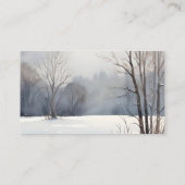 Aangepaste Waterverf Landschap Schilderachtig Bome Visitekaartje (Achterkant)