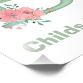 Aangepaste Waterverf Letter B Foto afdrukken (Hoek)