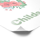 Aangepaste Waterverf Letter V Foto afdrukken (Hoek)