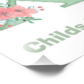 Aangepaste Waterverf Letter X Foto afdrukken (Hoek)