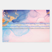 Aangepaste Waterverf met blauwvintonijn op basis v Inpakpapier Vel (Voorkant 2)