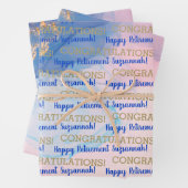 Aangepaste Waterverf met blauwvintonijn op basis v Inpakpapier Vel (In situ)