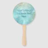 Aangepaste Waterverf met plastic handventilatoren Handwaaier (Achterkant)