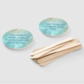 Aangepaste Waterverf met plastic handventilatoren Handwaaier (Niet-gemonteerd)