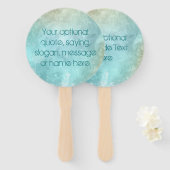 Aangepaste Waterverf met plastic handventilatoren Handwaaier (Voorkant en achterkant)