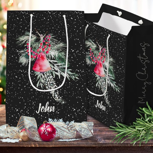 Aangepaste waterverf moderne botanische vrolijk ke medium cadeauzakje