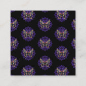 Aangepaste Waterverf Moth Mandala Vierkante Visitekaartje (Achterkant)