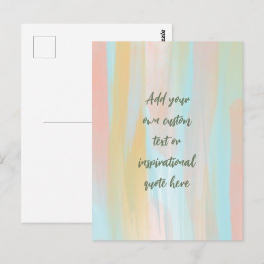 Aangepaste Waterverf Motivatie prijsopgave voor pa Briefkaart (Voorkant / Achterkant)