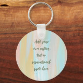 Aangepaste Waterverf Motivatie prijsopgave voor pa Sleutelhanger (Voorkant)