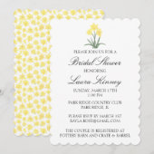 Aangepaste waterverf Narcis Kaart (Voorkant / Achterkant)