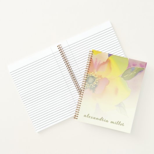 Aangepaste Waterverf Notitieboek (Binnen)