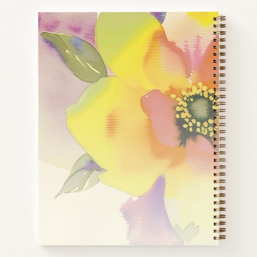 Aangepaste Waterverf Notitieboek (Achterkant)