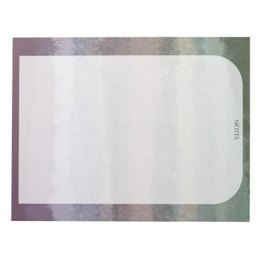 AANGEPASTE Waterverf OMbre-lijst: winkelnotities Notitieblok (Voorkant)