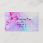 aangepaste waterverf ontwerp visitekaartjes sjablo (Achterkant)