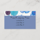 aangepaste waterverf ontwerp visitekaartjes sjablo (Achterkant)