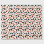 Aangepaste Waterverf Ornamenten en Pine Christmas Cadeaupapier (Vlak)