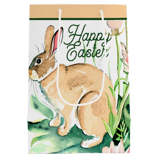 Aangepaste waterverf Pasen Medium Cadeauzakje (Achterkant)