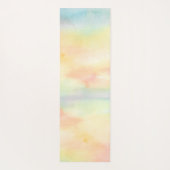 Aangepaste Waterverf regenboogbomen Yogamat (Achterkant)